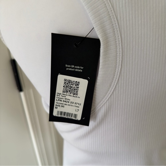 Fabletics High Neck Rib Built-In Bra Tank - Picture 7 of 7